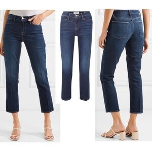 NWT Frame Le High Cropped Straight Jeans Size 24